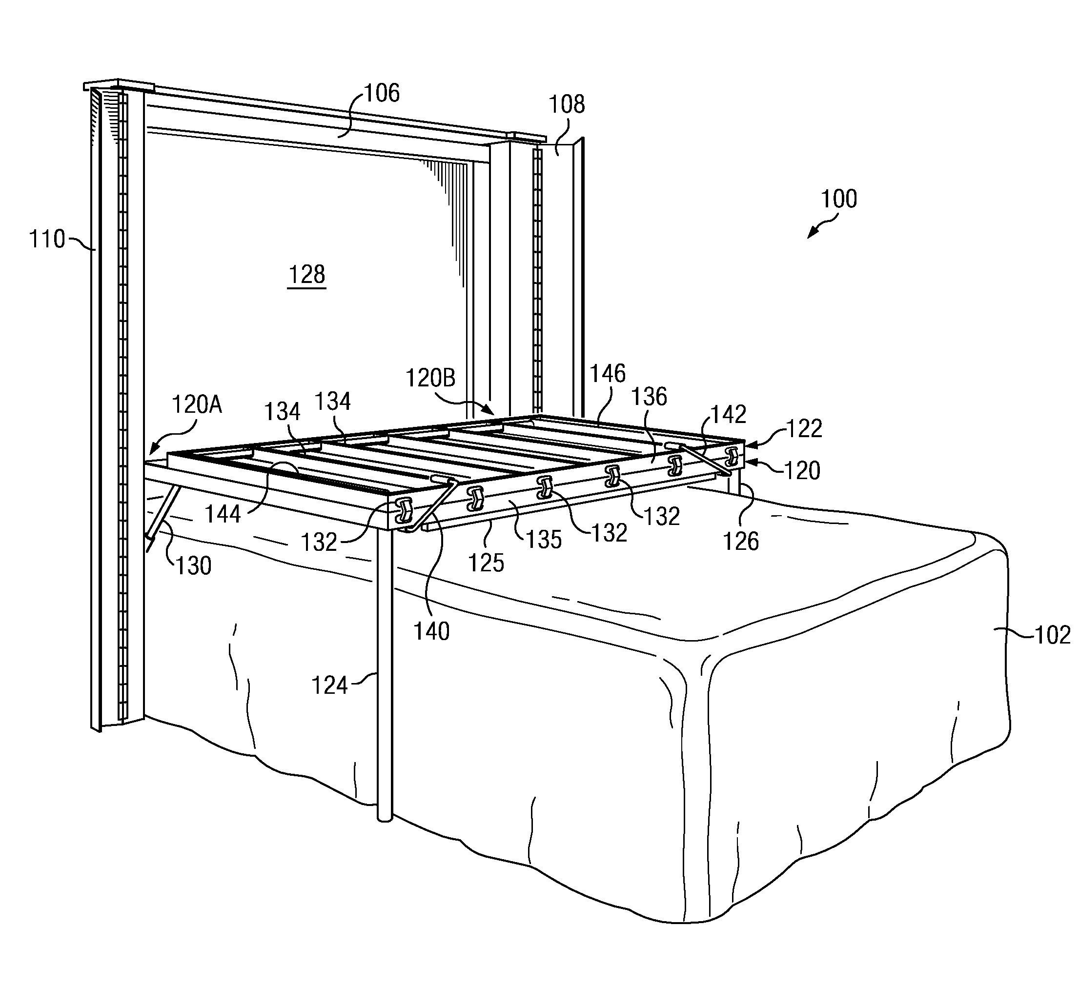 Convertible Headboard Table Apparatus and Method of Use