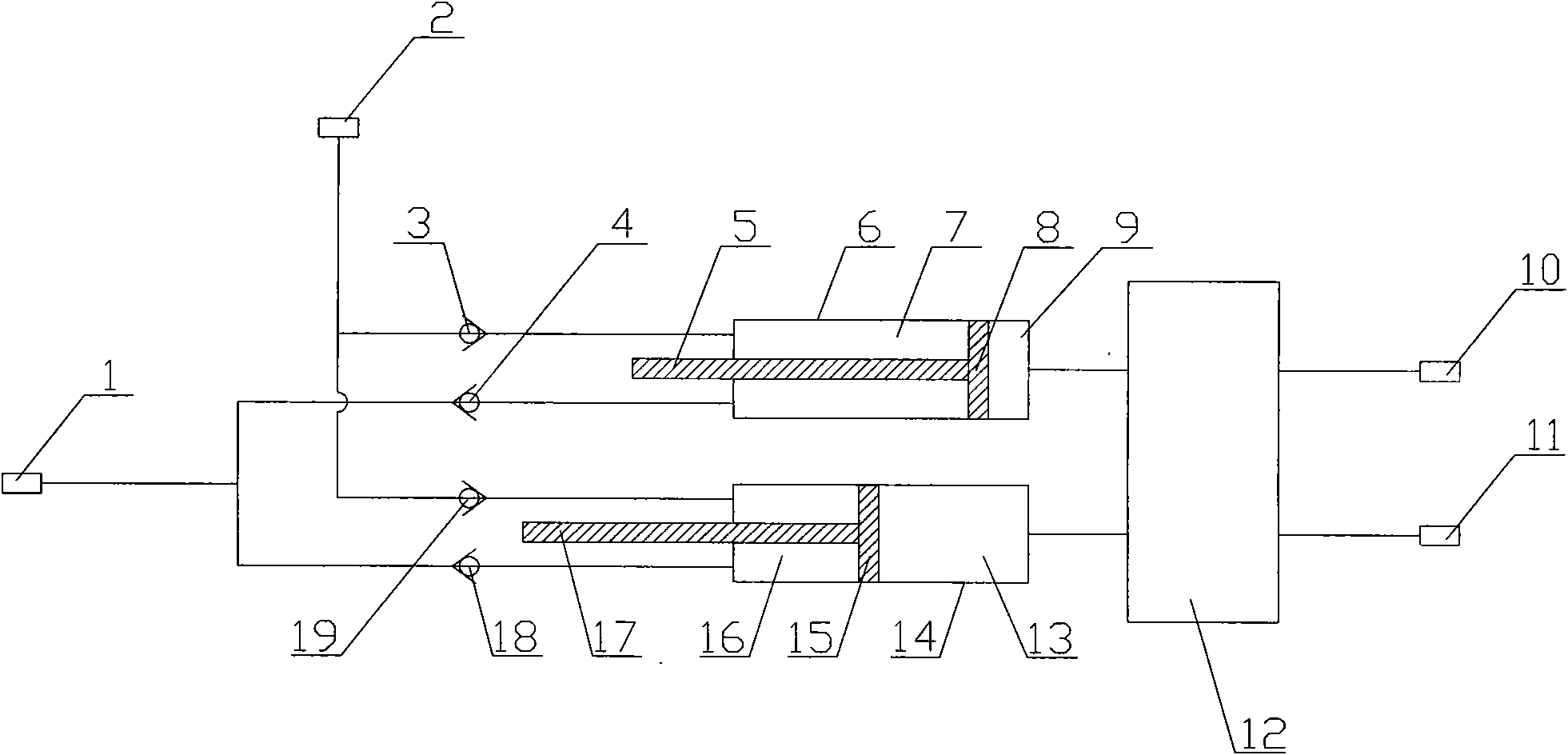 Differential energy recovery device and method for seawater desalination system