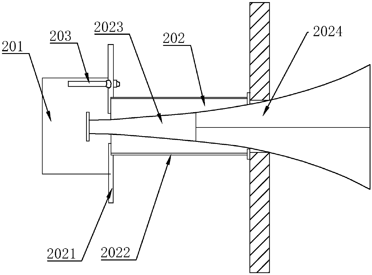 Sound wave agglomeration dust removal system