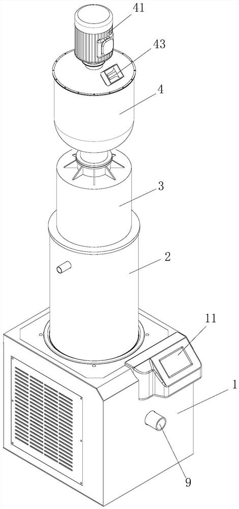 Low-temperature drying superfine grinding animal liver processing device