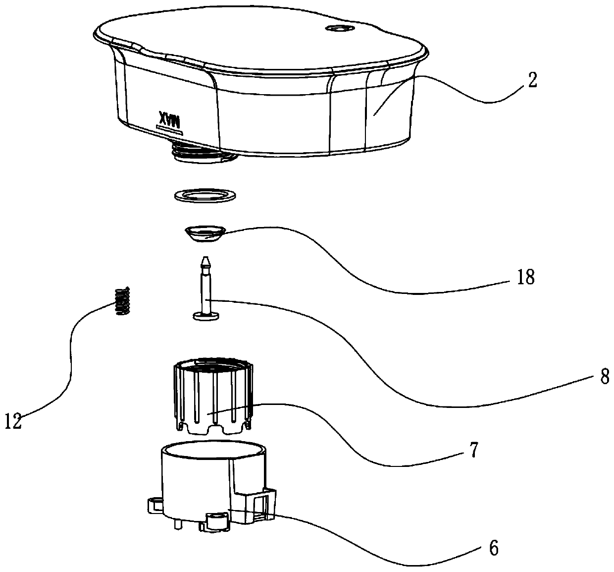 Drainage structure of air fryer with cooking function