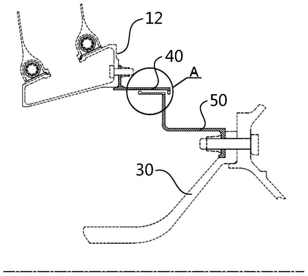 Aero-engine braking device and aero-engine
