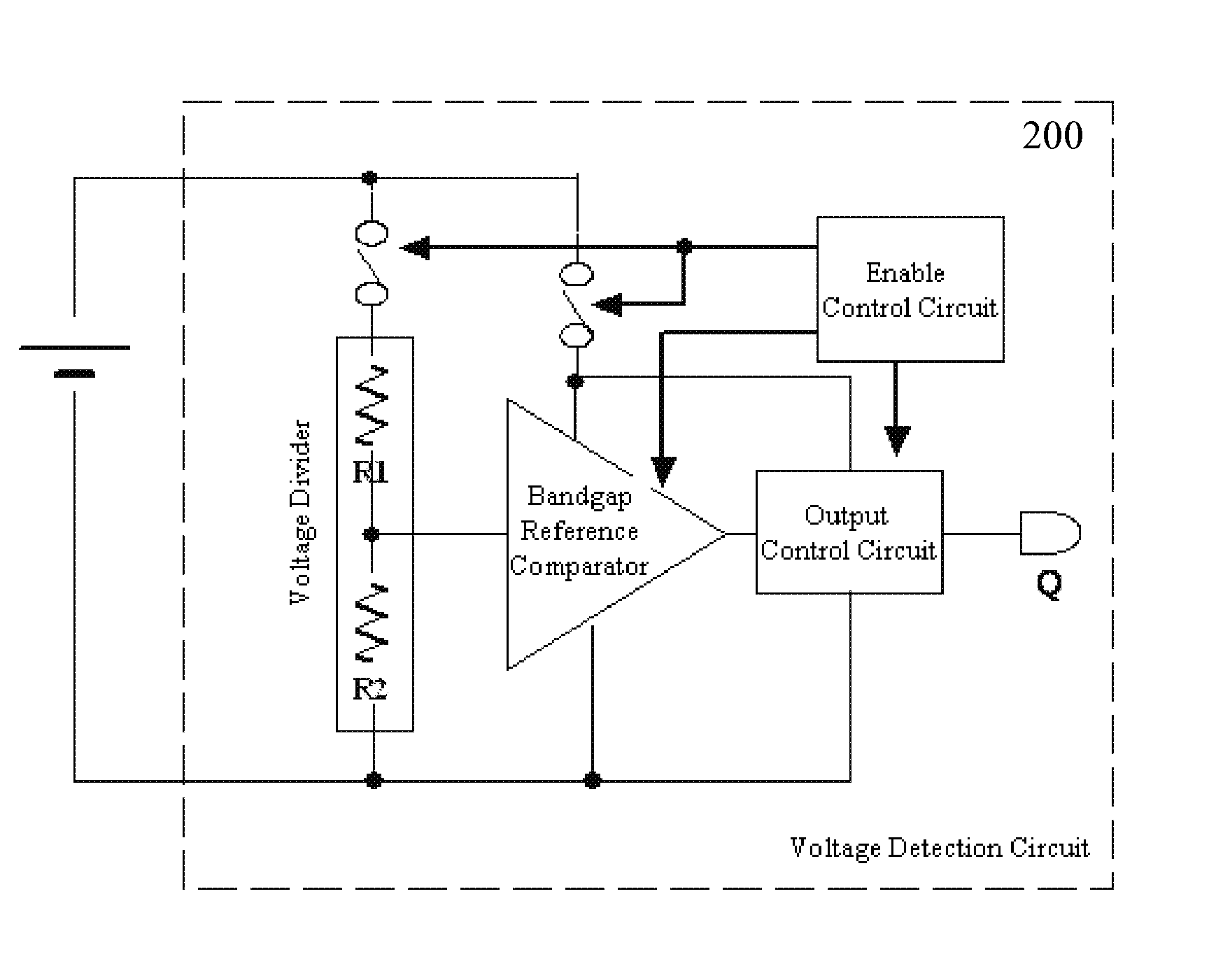 Accurate scan-mode voltage detection circuit