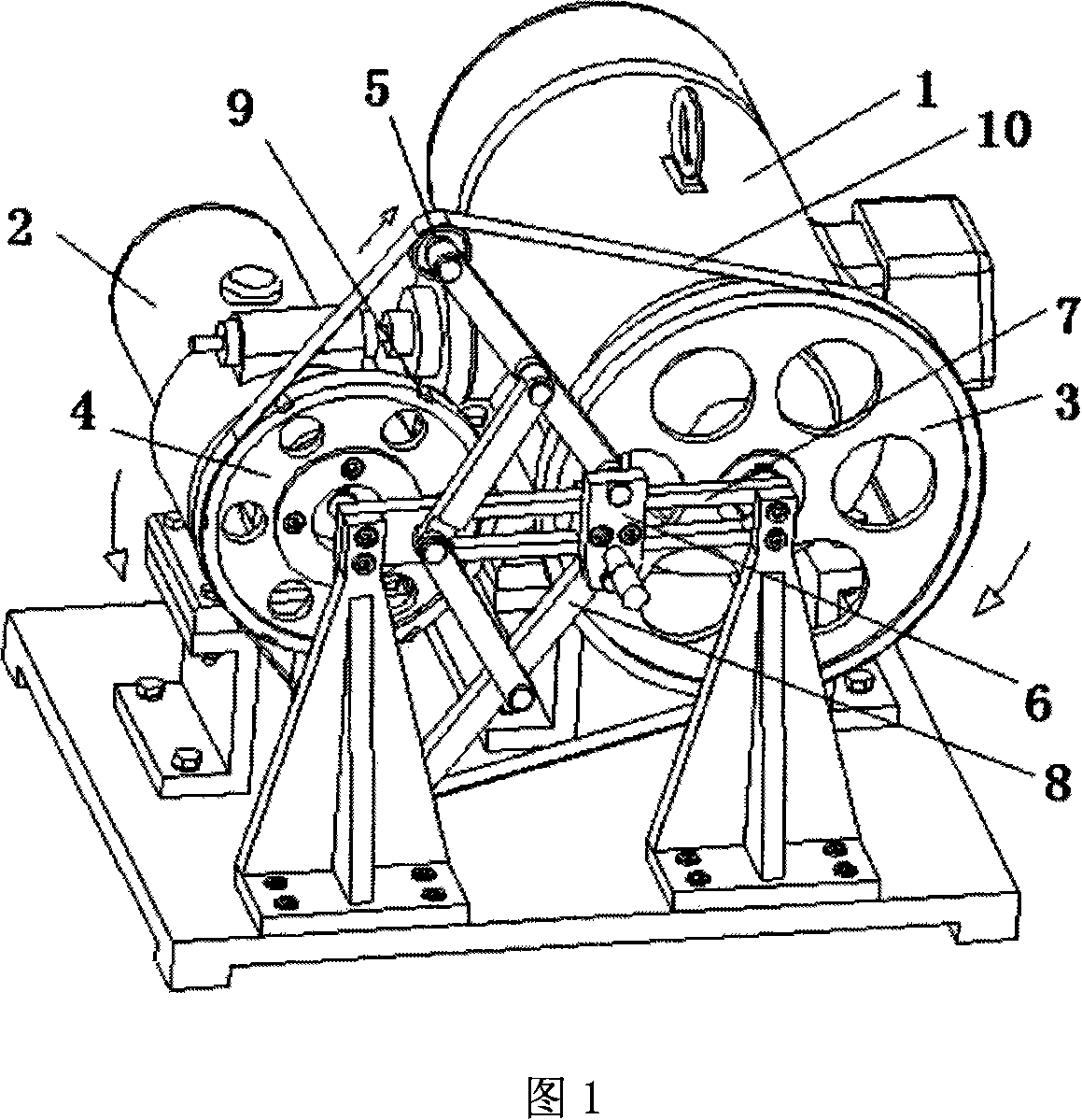 Device used for abrasive band frictional wear experiment