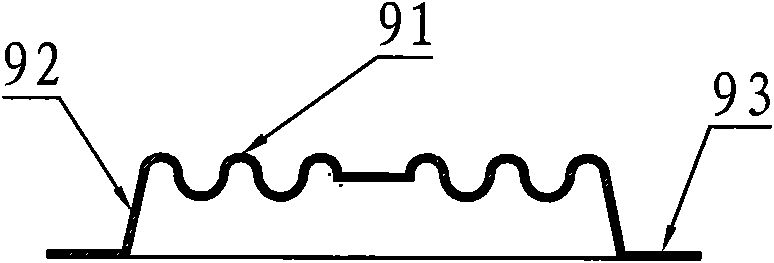 Press-forming mould of loudspeaker elastic wave