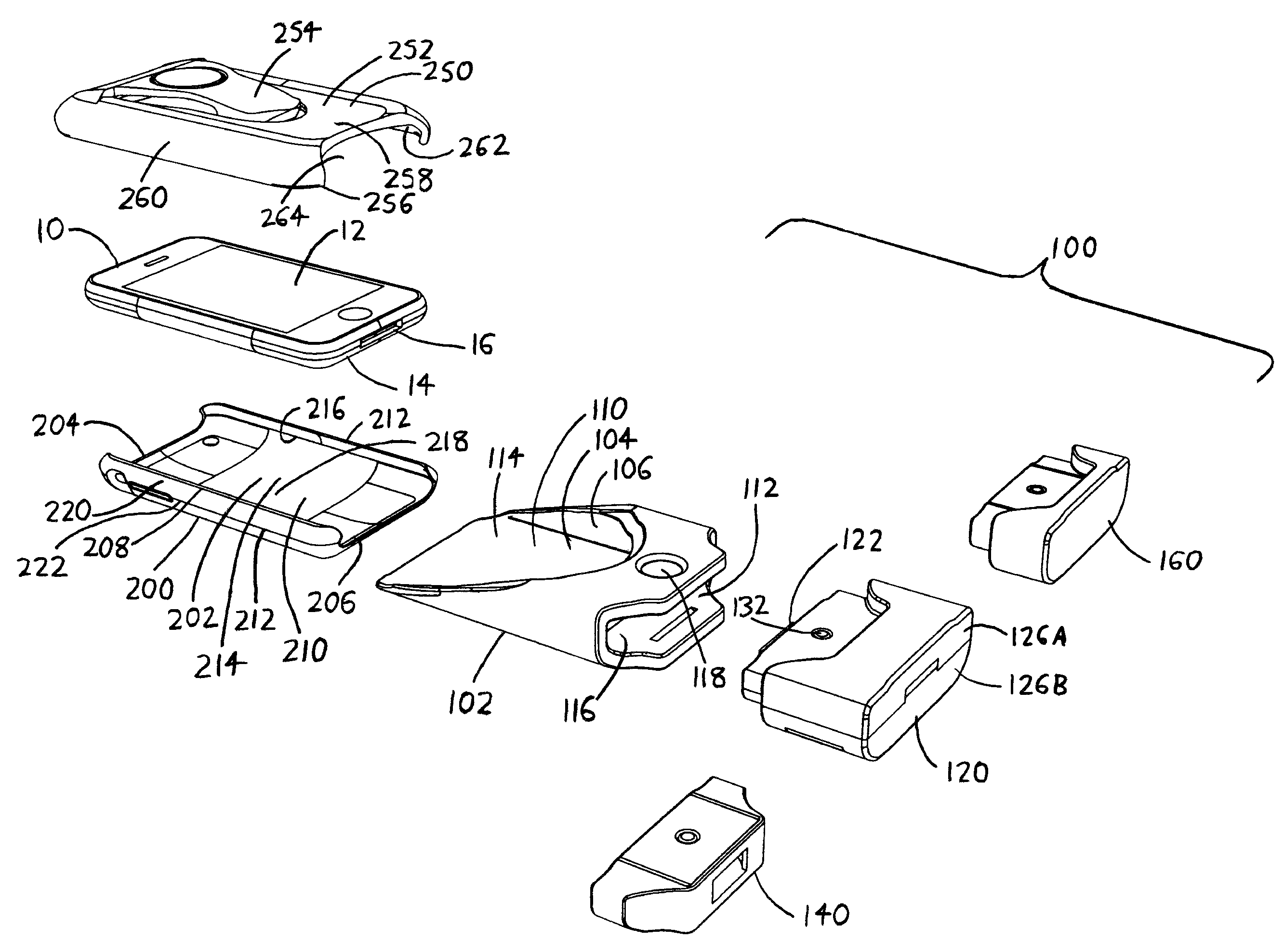 Docking system for MP3 players and other portable electronic devices