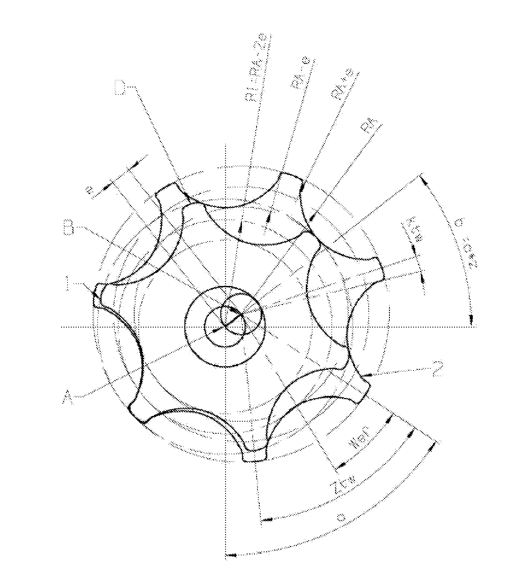 Method for producing the tooth shape of the inner and outer ring of an annular gear machine and toothed ring produced by means of said method