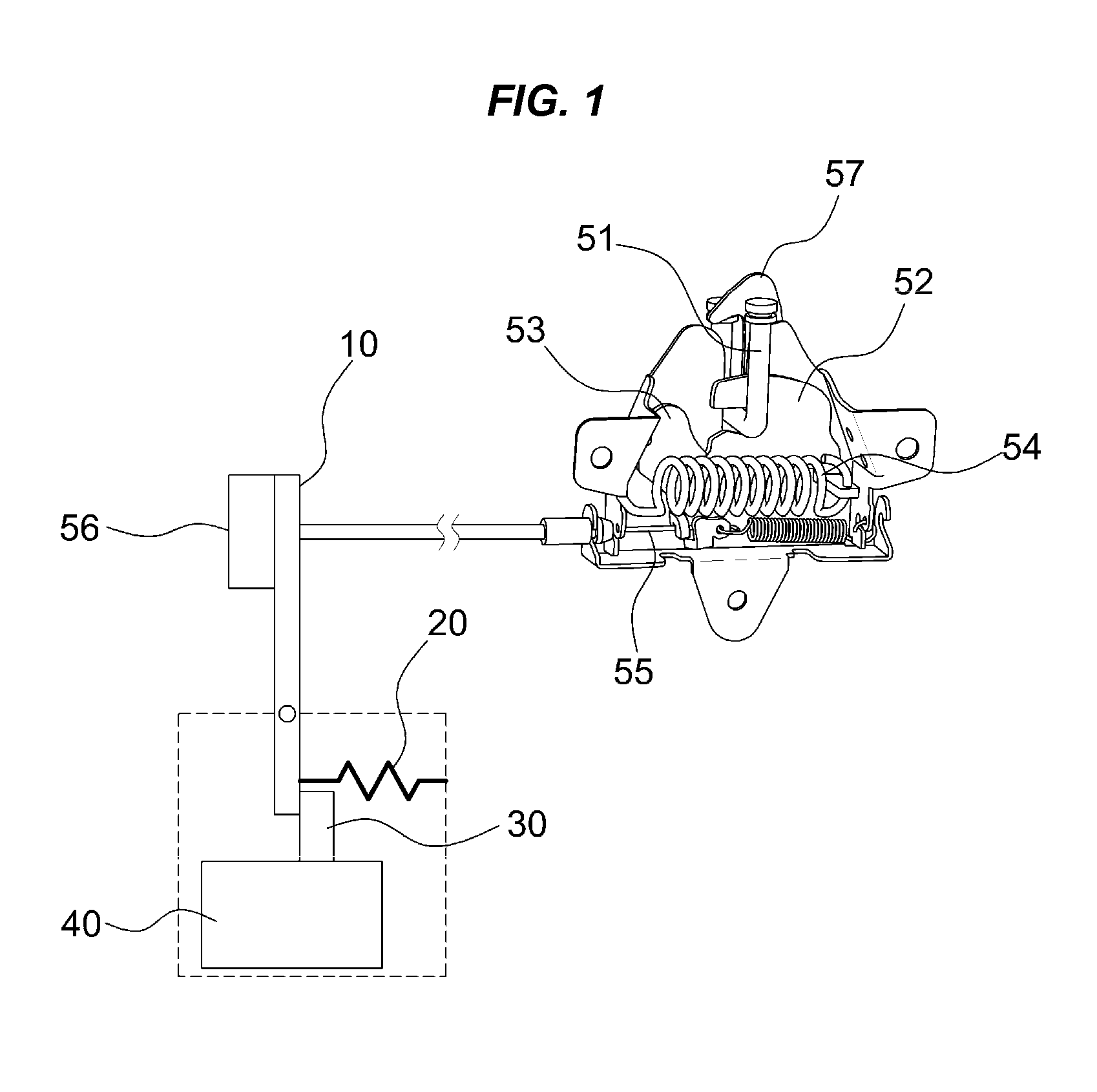 Active hood latch system for vehicle