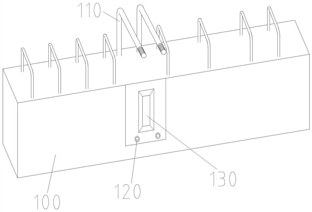 Prefabricated concrete main beam and cast-in-place secondary beam connecting structure and construction method thereof