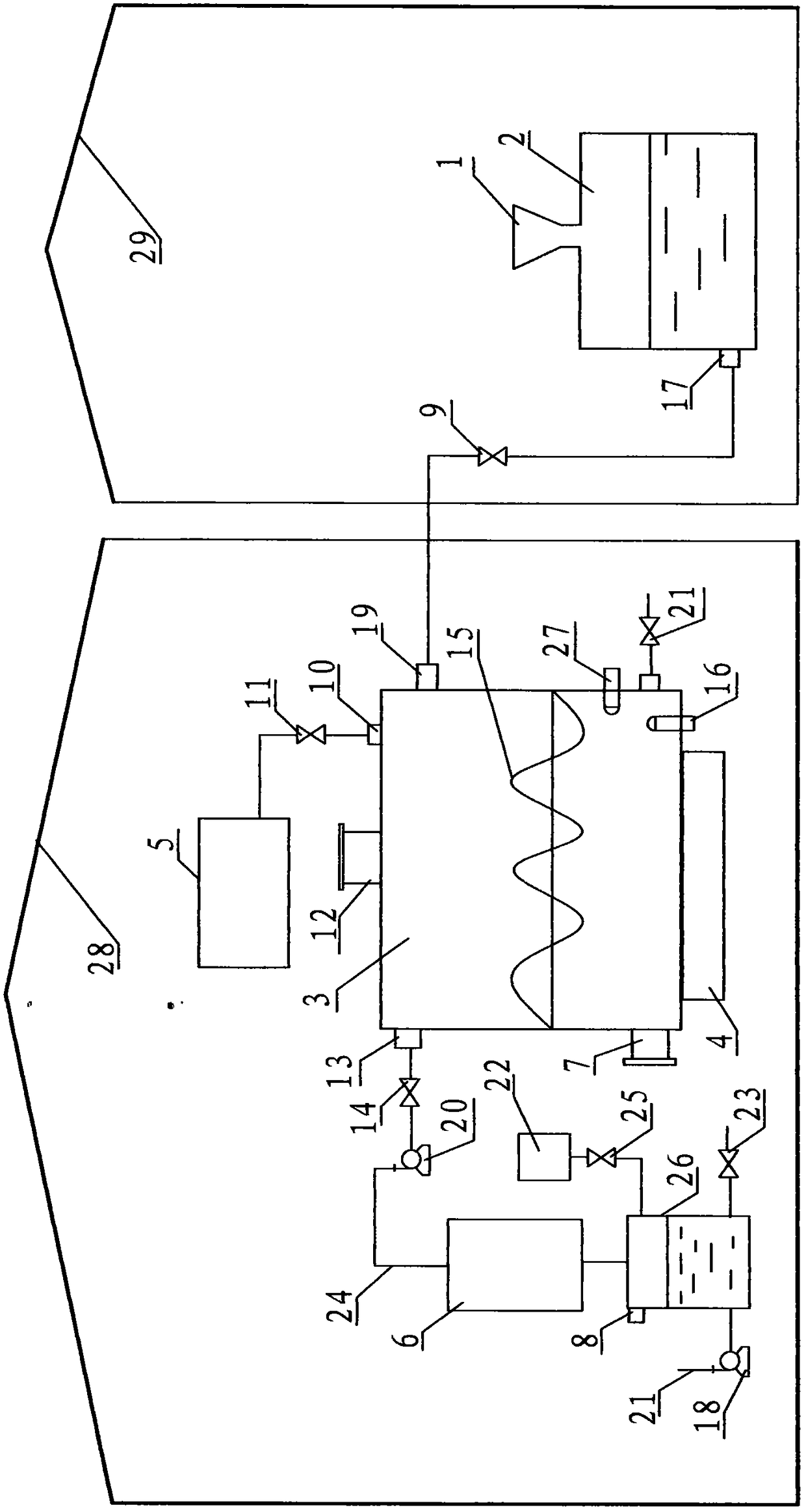 On-site purification up-to-standard processing method for toilet waste