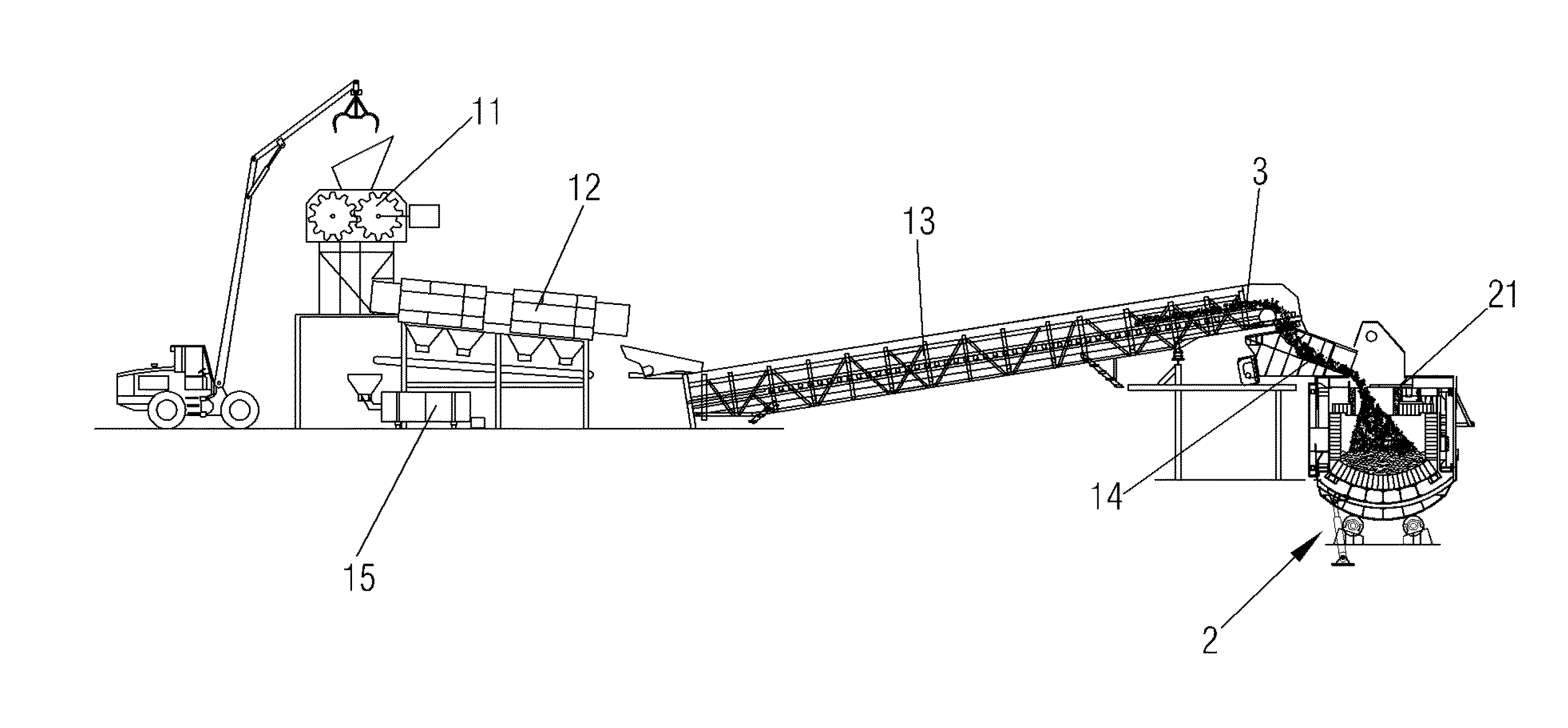 System and Method for Charging a Furnace for Melting and Refining Copper Scrap, and Furnace Thereof