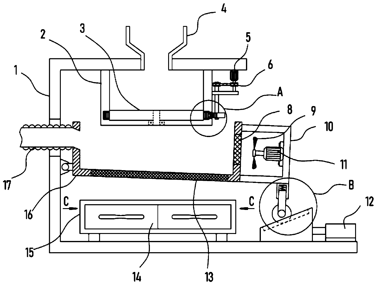 Rapeseed screening and impurity removal device for production of rapeseed oil
