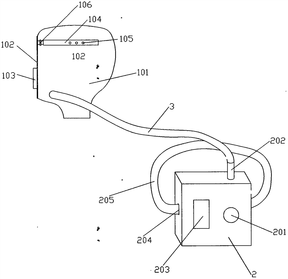 Pressure type personal protective mask