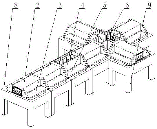 Assembled blind cable ditch