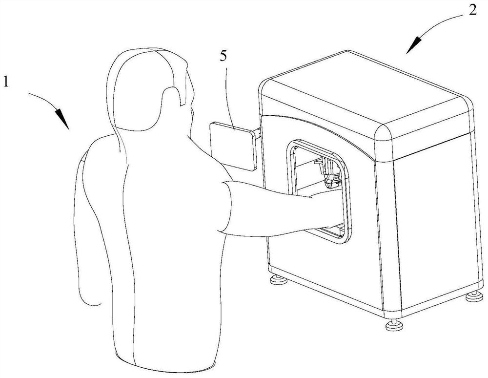 Binocular vision blood collecting device and blood collecting robot provided with same