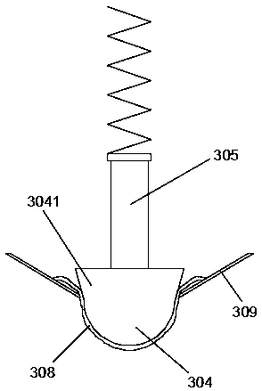Femoral artery puncture postoperative pressing system