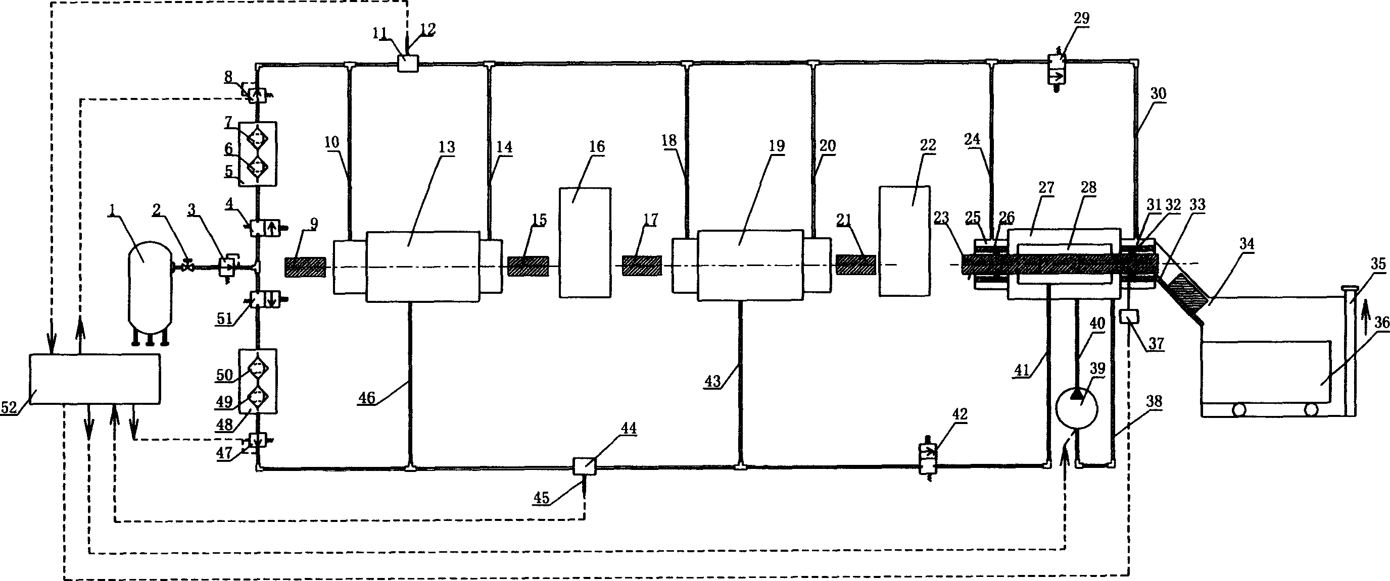 Thermoplastic precise forming nitrogen protection oxidation preventing system