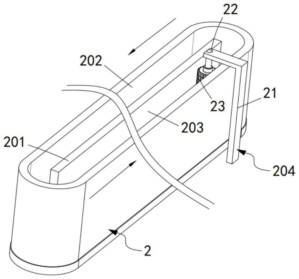 A kind of self-cleaning device for gluing nitrile gloves