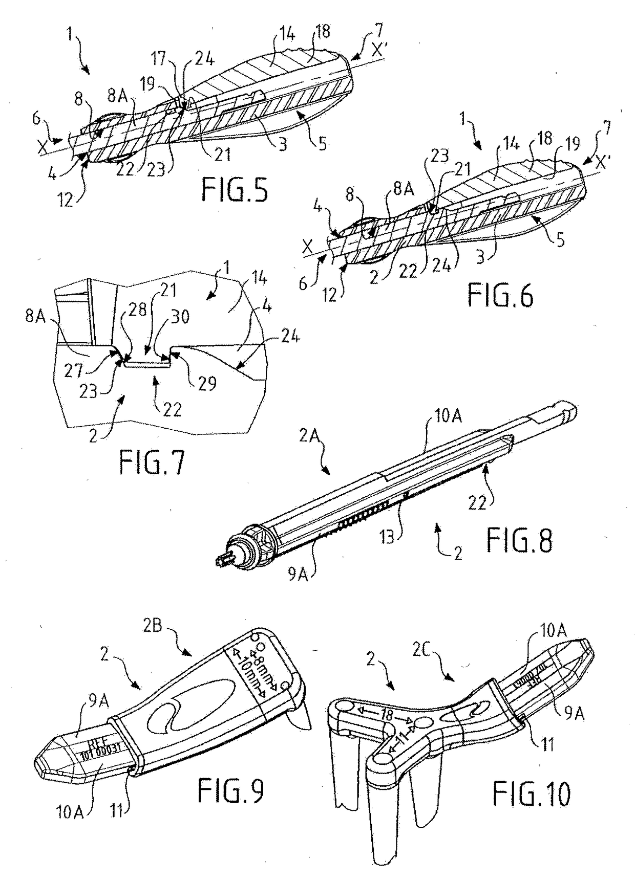 Gripping handle for a surgical tool, and method and machine for producing such a gripping handle