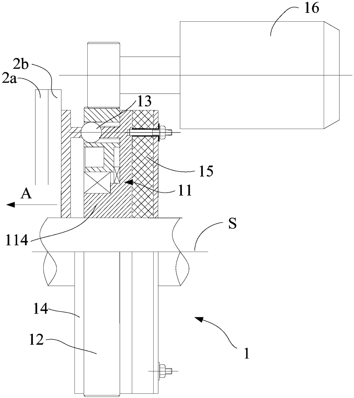 Tight pressing device, gearbox, clutch, brake and vehicle