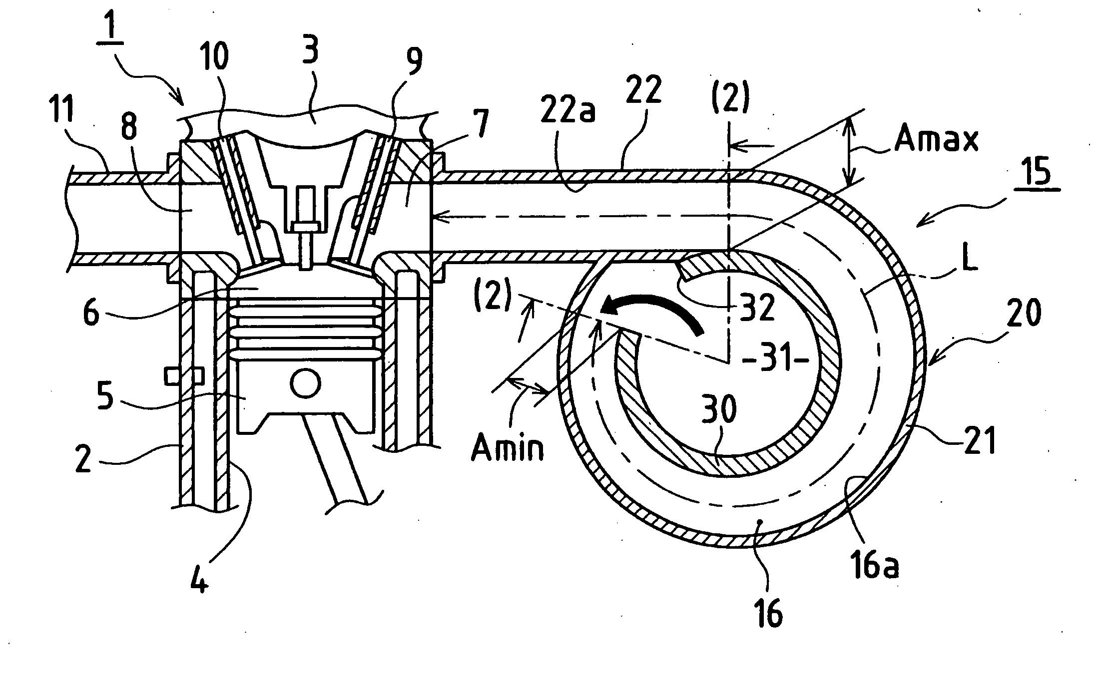 Intake apparatus of internal combustion engine