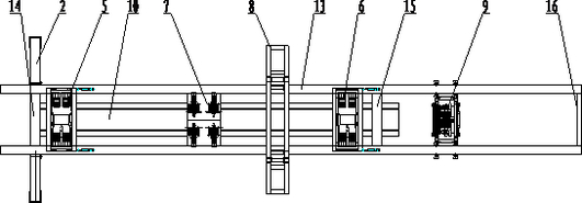 Through-tunnel lower pilot girder type non-moving lifting bridge girder erection machine
