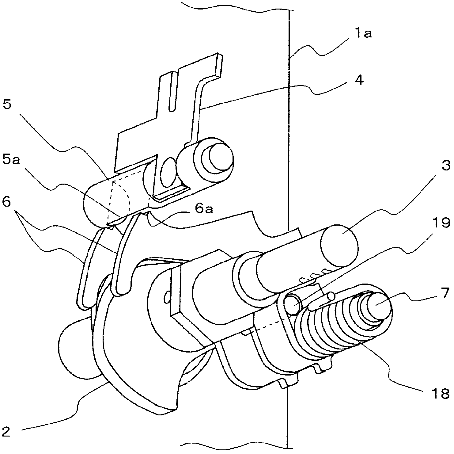 Switch device operating mechanism