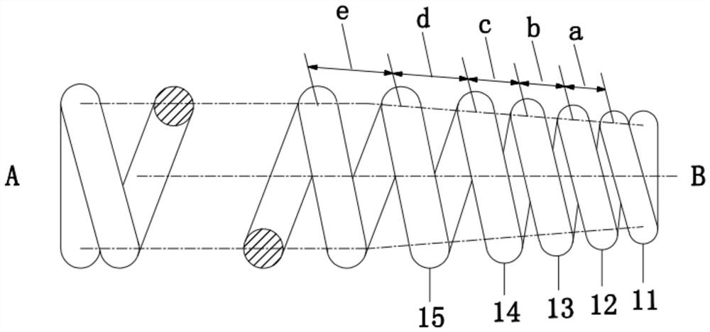 Rigidity-variable spiral spring