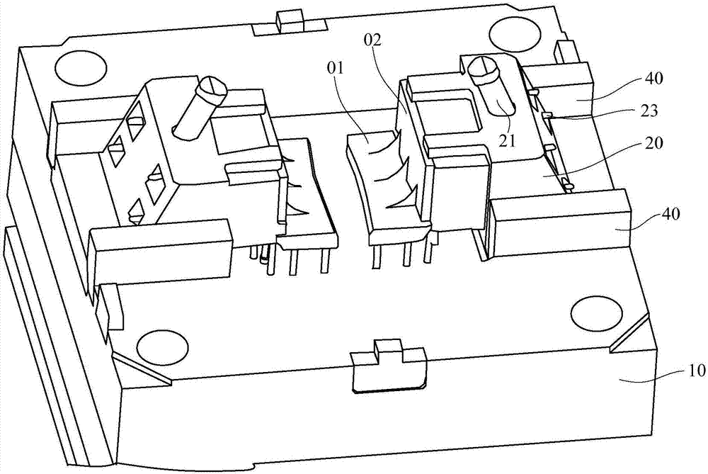 Moulds for the production of moulded parts