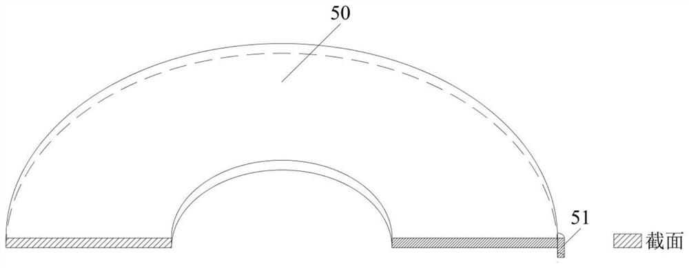 Elastic annular electrode for reducing grounding resistance and manufacturing method thereof