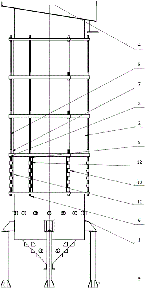 Large transparent flotation column for dynamics research of mineral machining