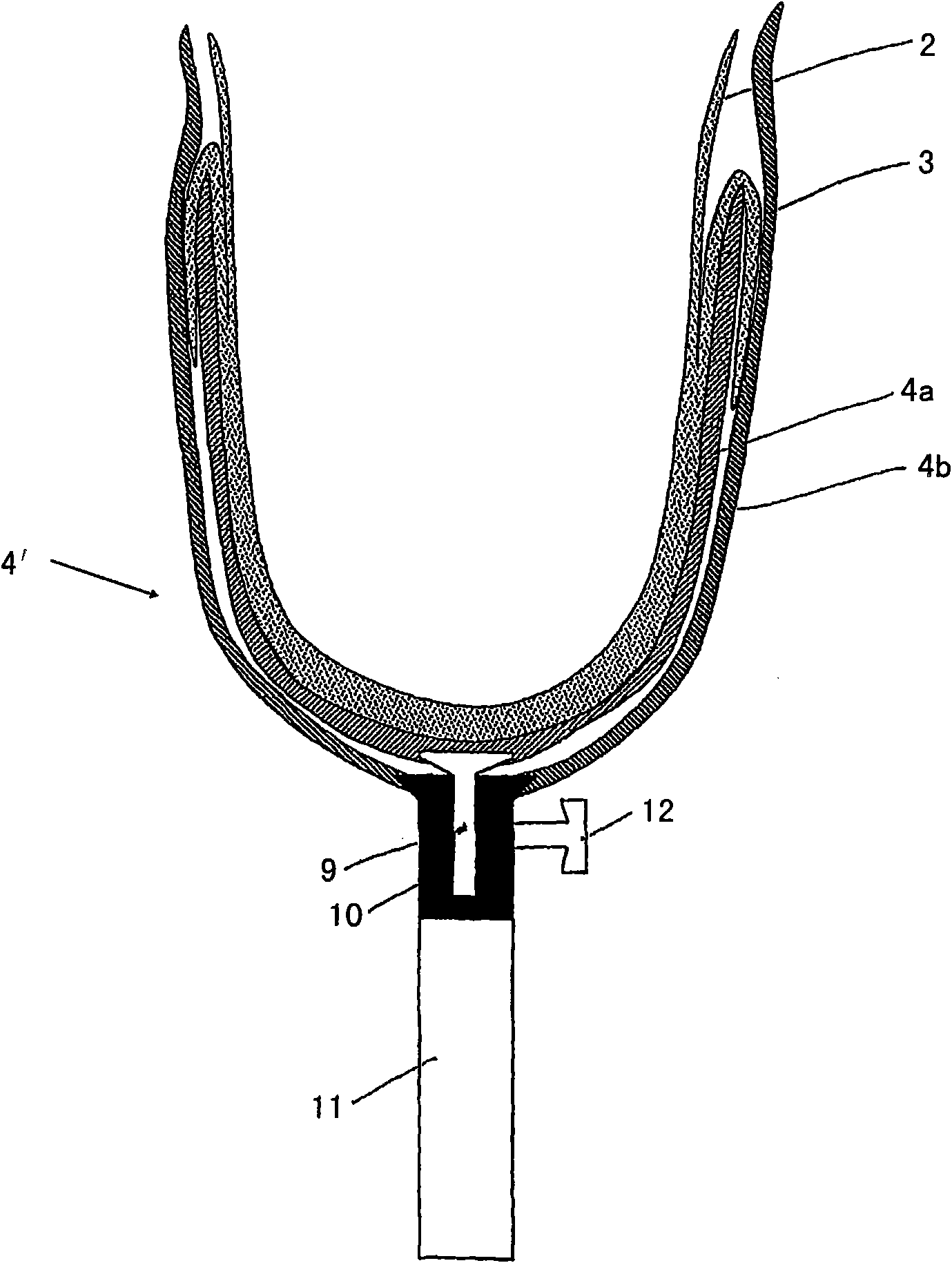 Liner for vacuum sockets, and use of the liner