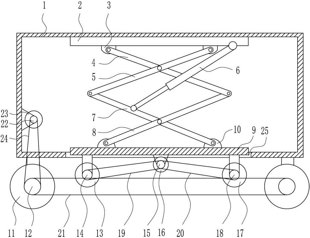 Driving mechanism of unmanned carrier