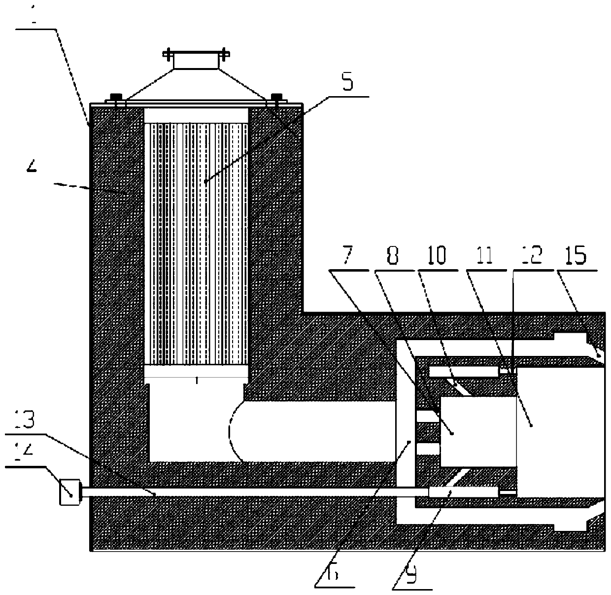 Heat accumulating type flue gas recirculation combustion nozzle and combustion system