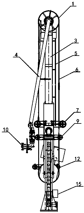 Ultralow temperature loading arm structure with anti-overflowing pipeline