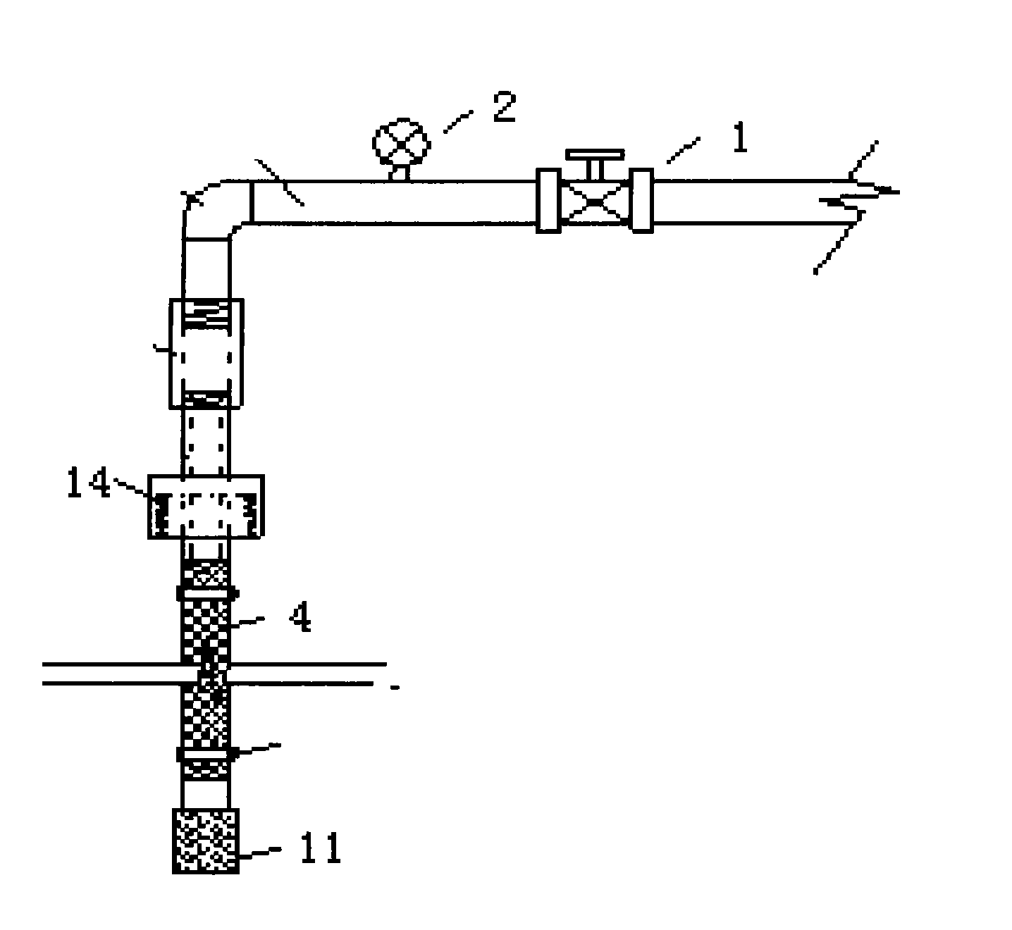 Method for remedying oil pollution by unitedly using air shatter crack and microorganism and device thereof