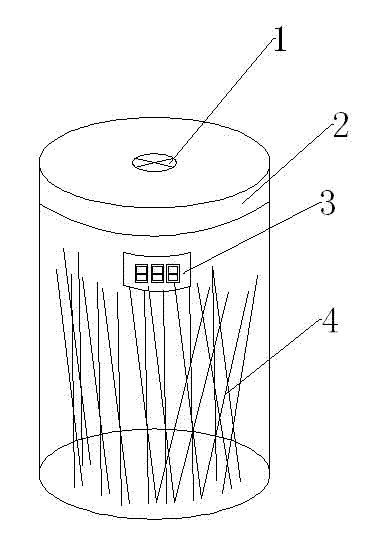 Automatic counting barrel for hot and spicy food sticks