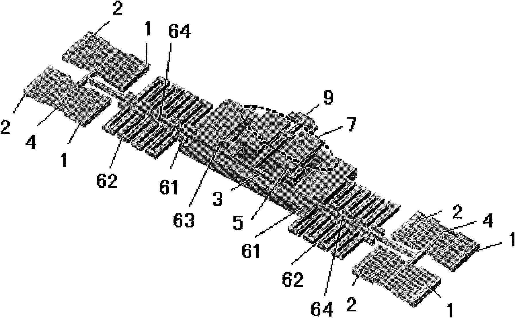 Micro-drive structure for implementing coplane and off-plane movement