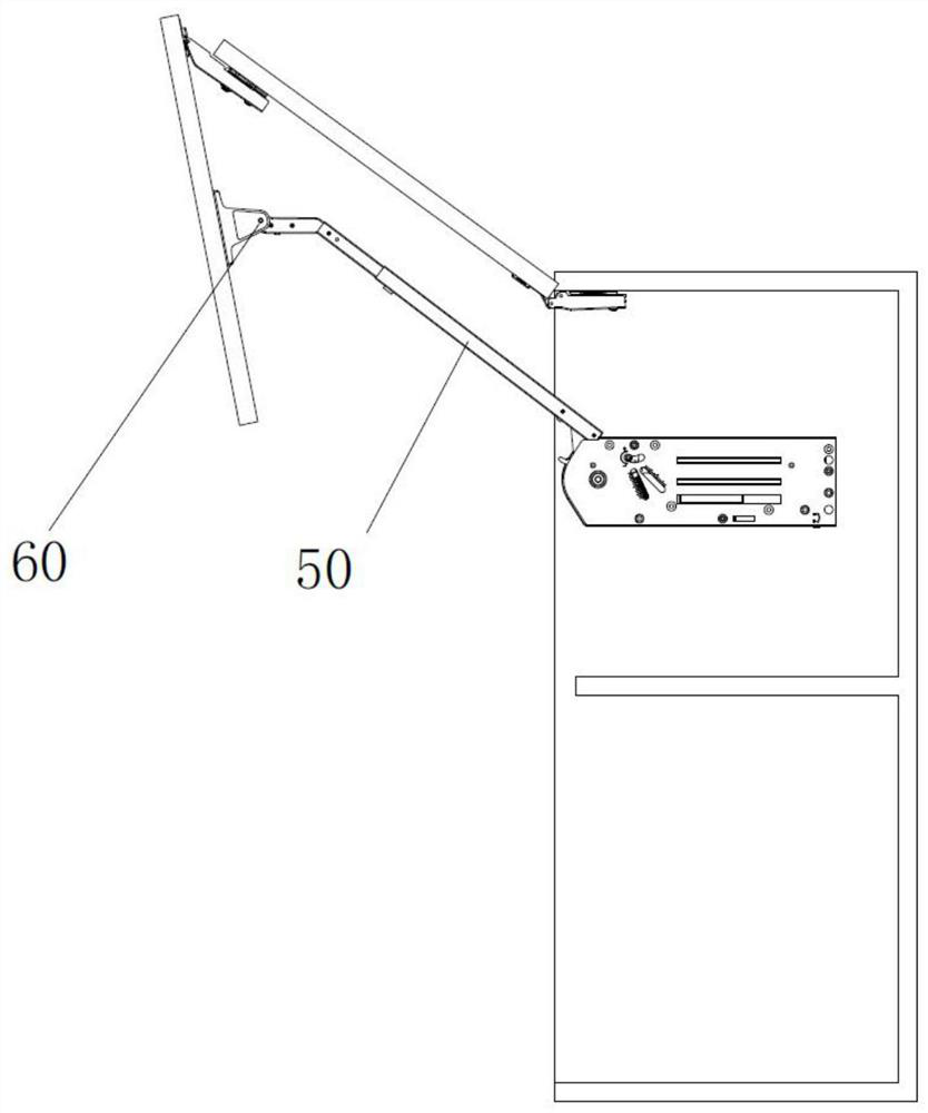 Hinge auxiliary device of furniture folding door