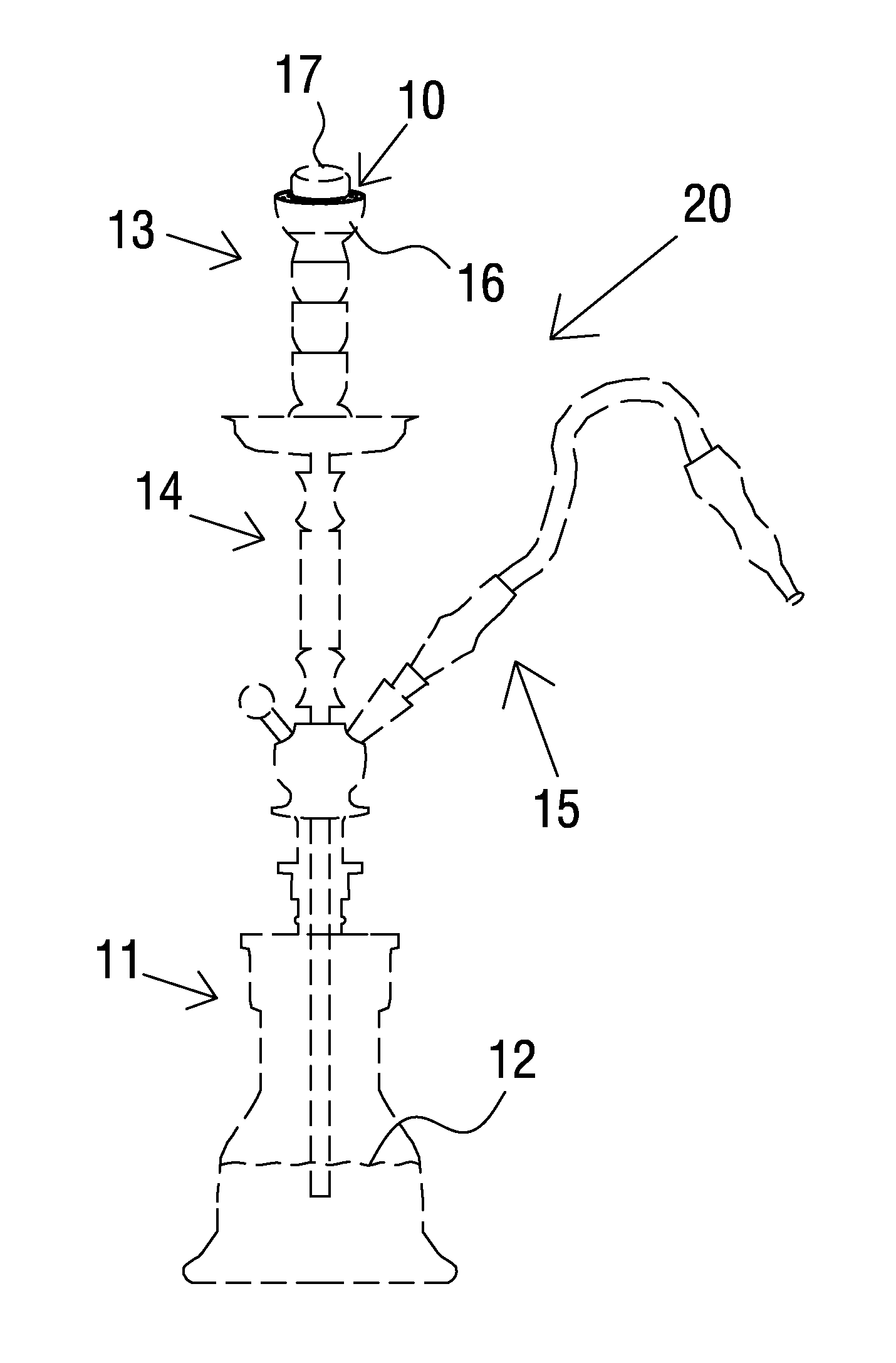 Smokable Material Containment Vessel For A Hookah