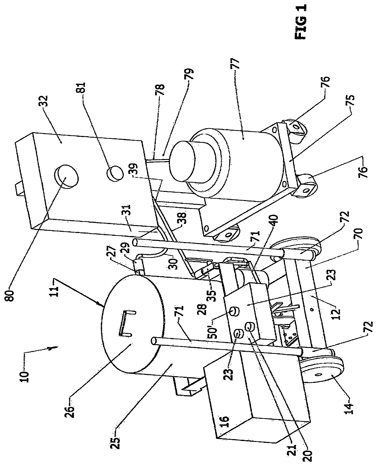 Manually controlled and operable self-propelled seed bed sterilization system and method to prevent weeds