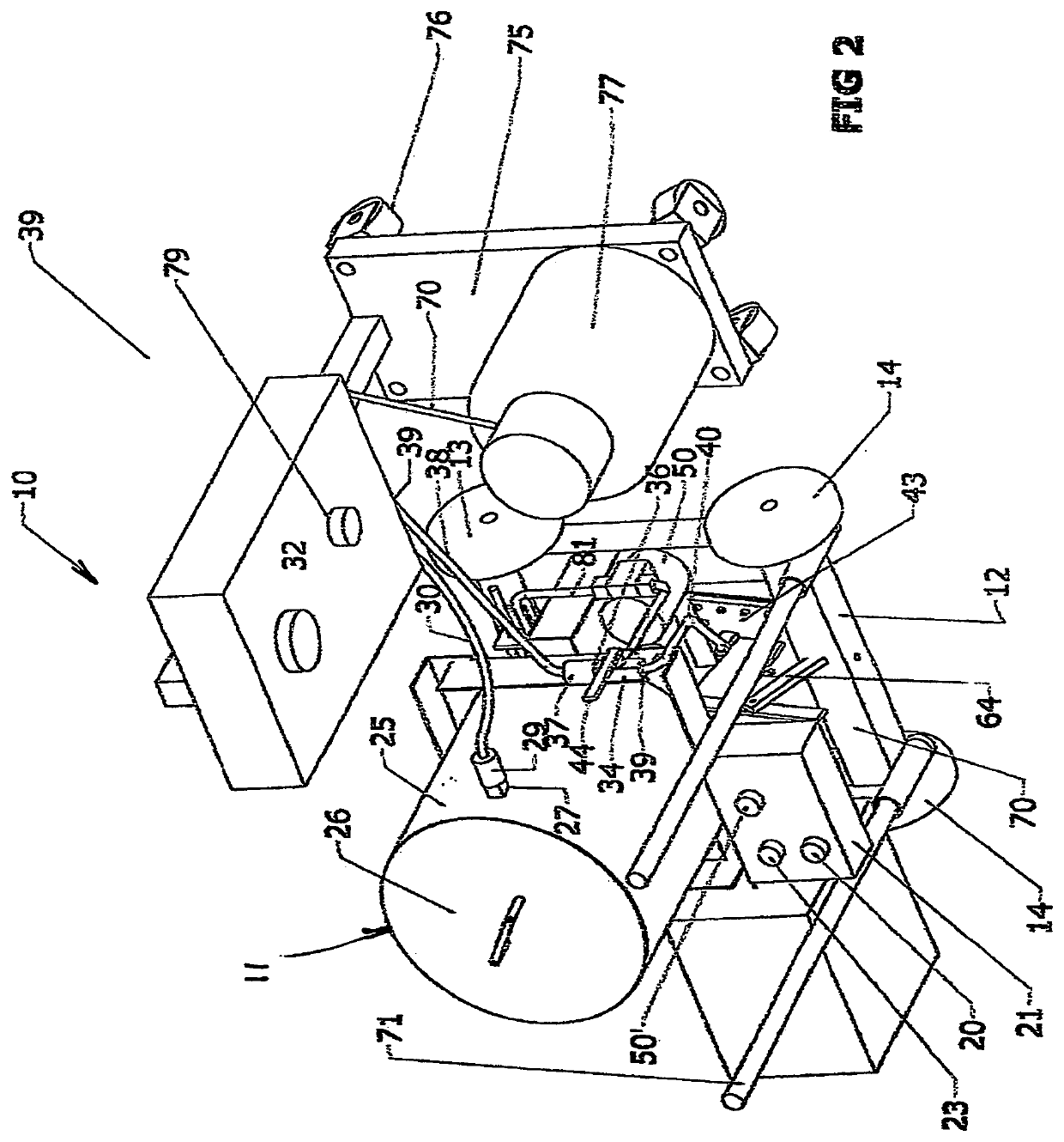 Manually controlled and operable self-propelled seed bed sterilization system and method to prevent weeds