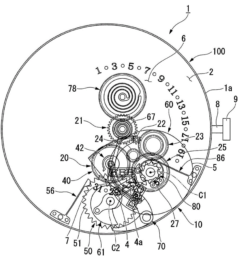 Automatic calendar mechanism, movement and clock
