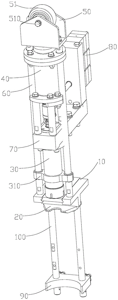 Bottle lifting device for filling machine