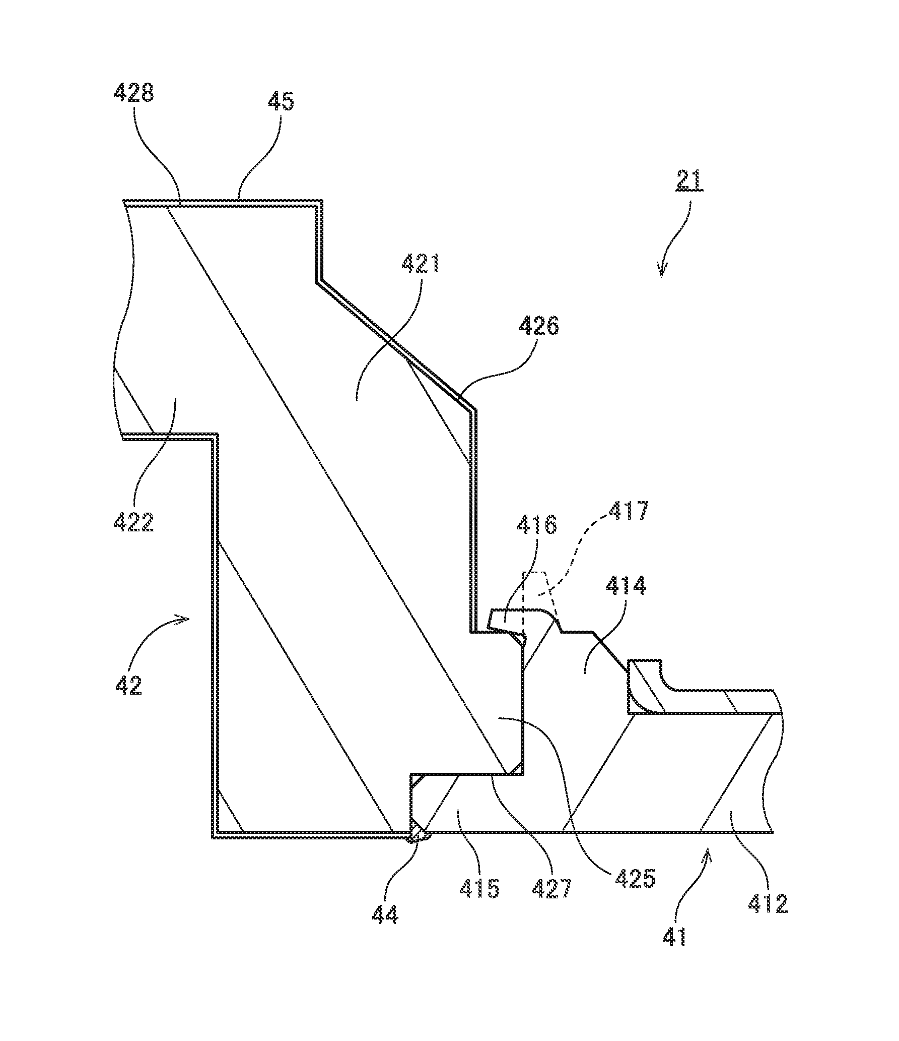 Base plate of motor including flange portion and plastic deforming portion and disk drive apparatus