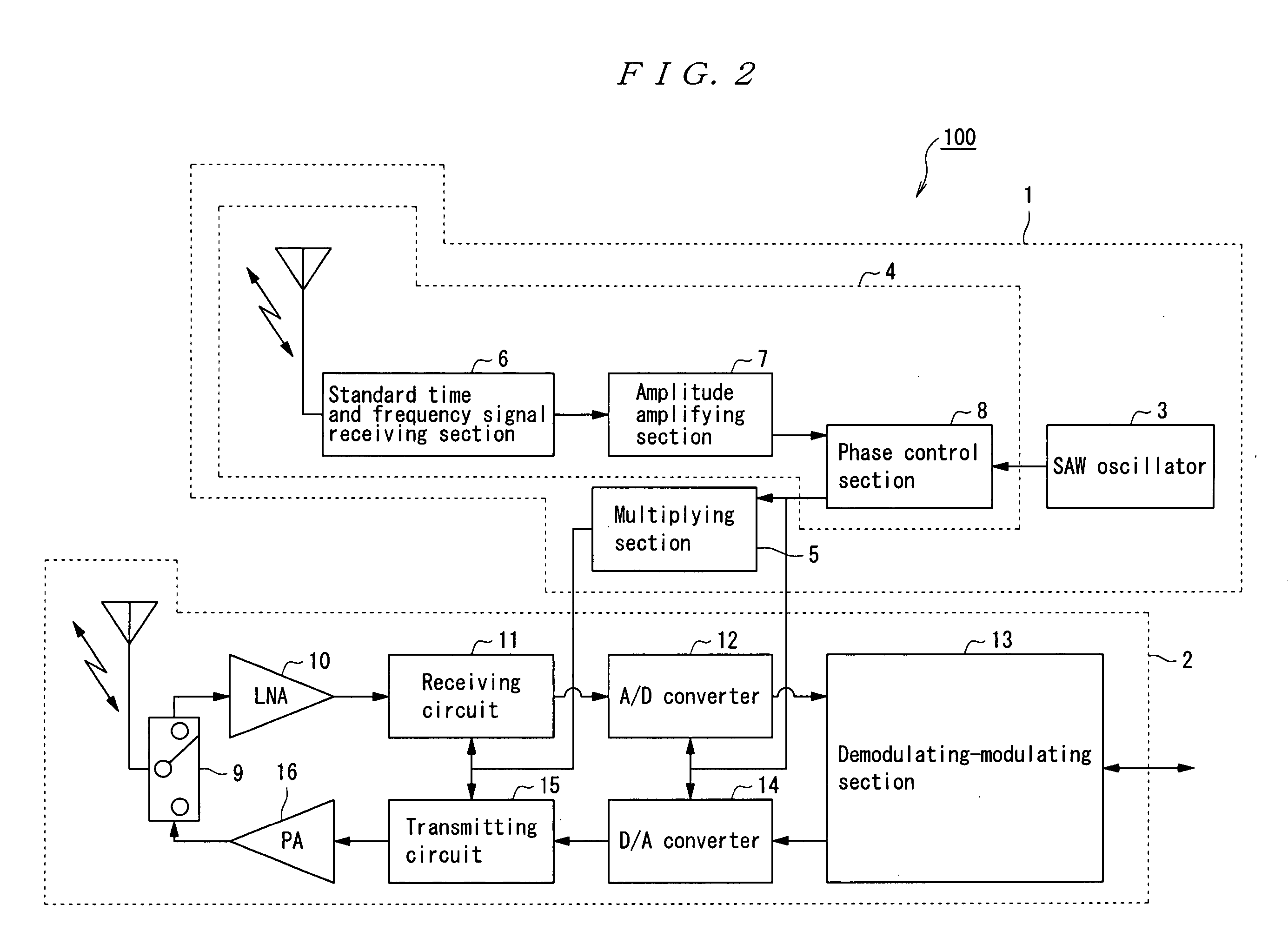 Clock signal correcting circuit and communicating apparatus