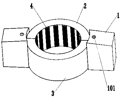 Anti-theft hoop of oil production wellhead