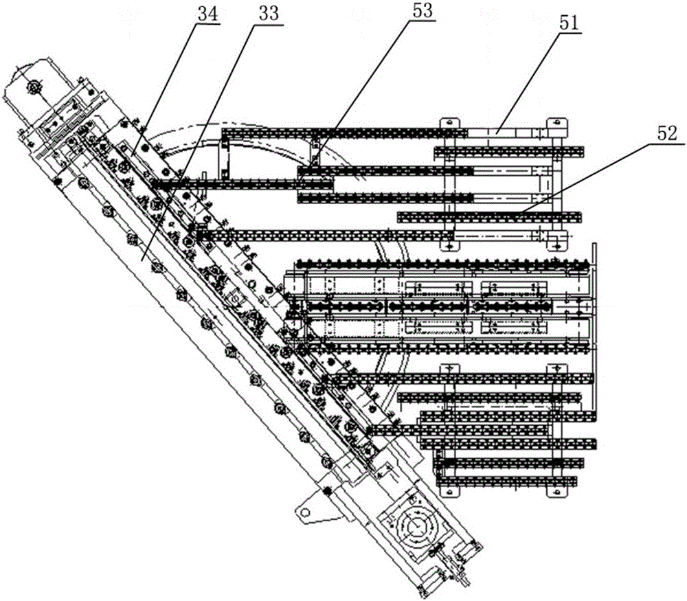 A discharge support roller mechanism of a sheet metal shearing machine