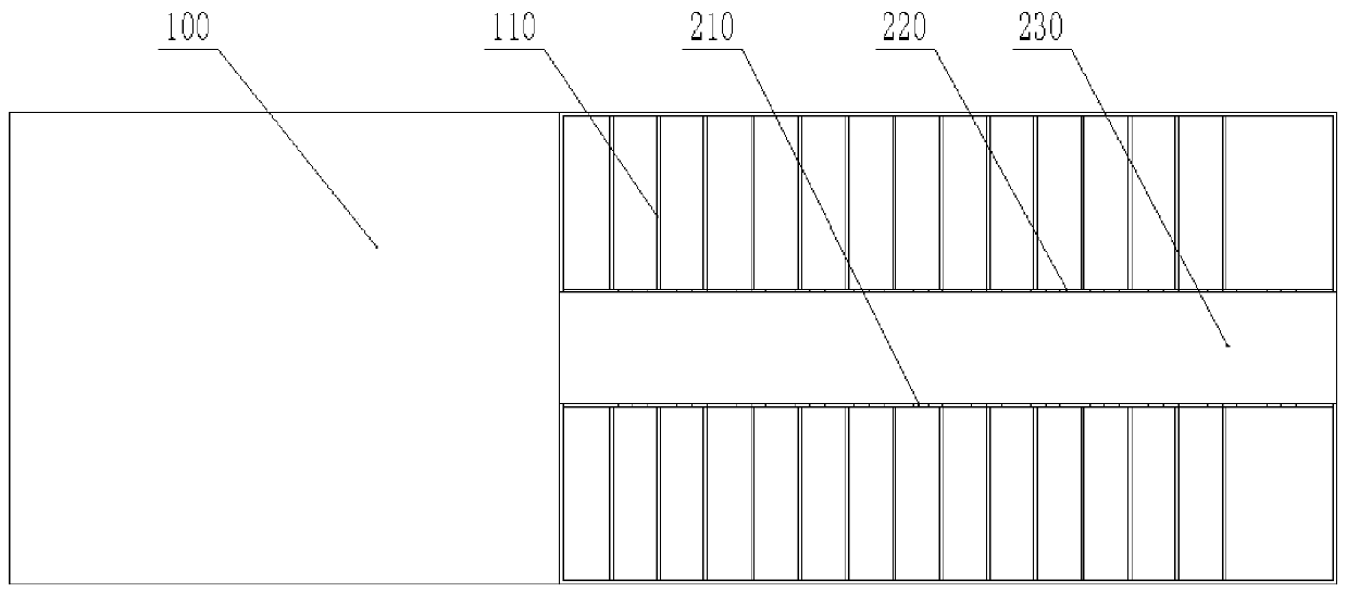 Inclined panel clarification device and settling pond