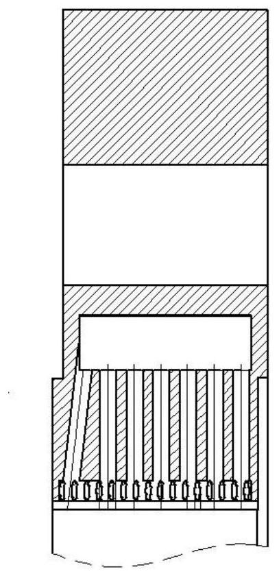 Welding forming method of the outer ring inlet and outlet water channel of the heat exchange honeycomb structure